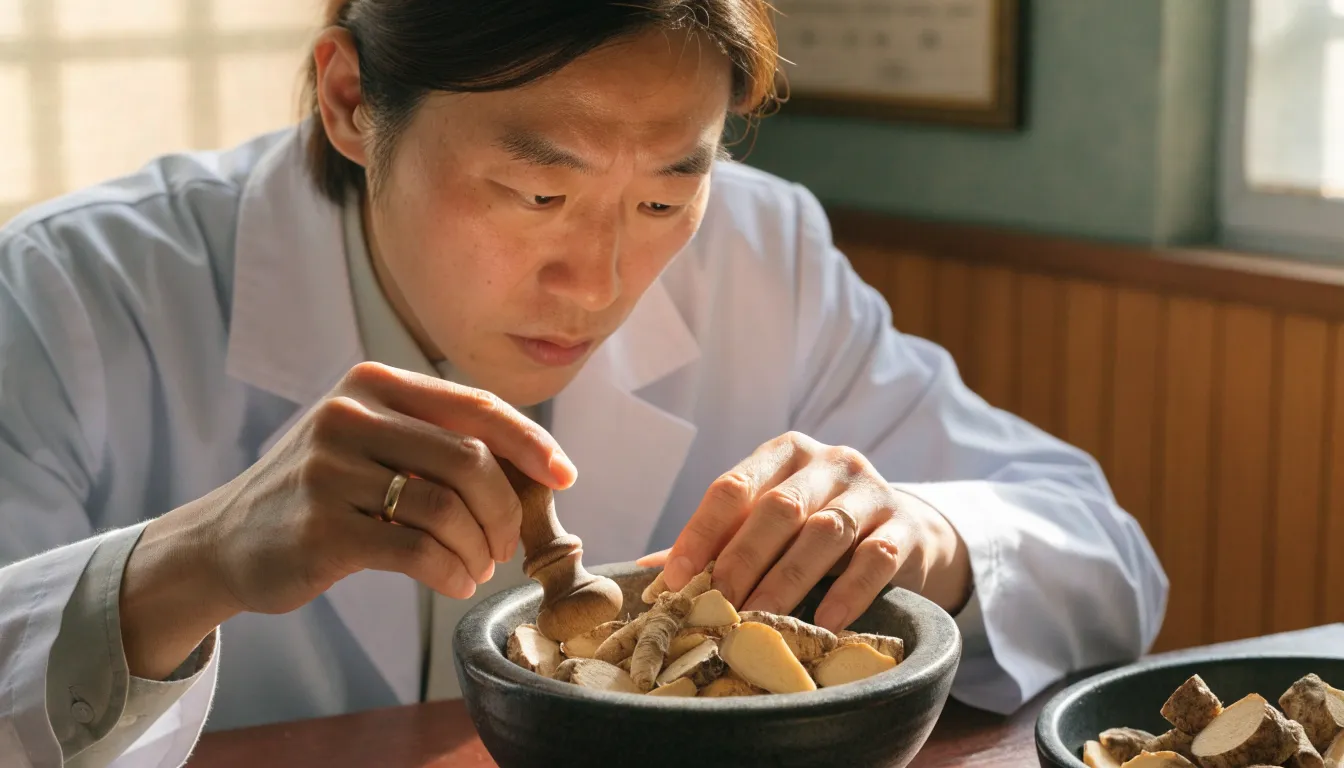 Diagram showing how Korean ginseng ginsenosides modulate the HPA axis and regulate cortisol levels under stress.